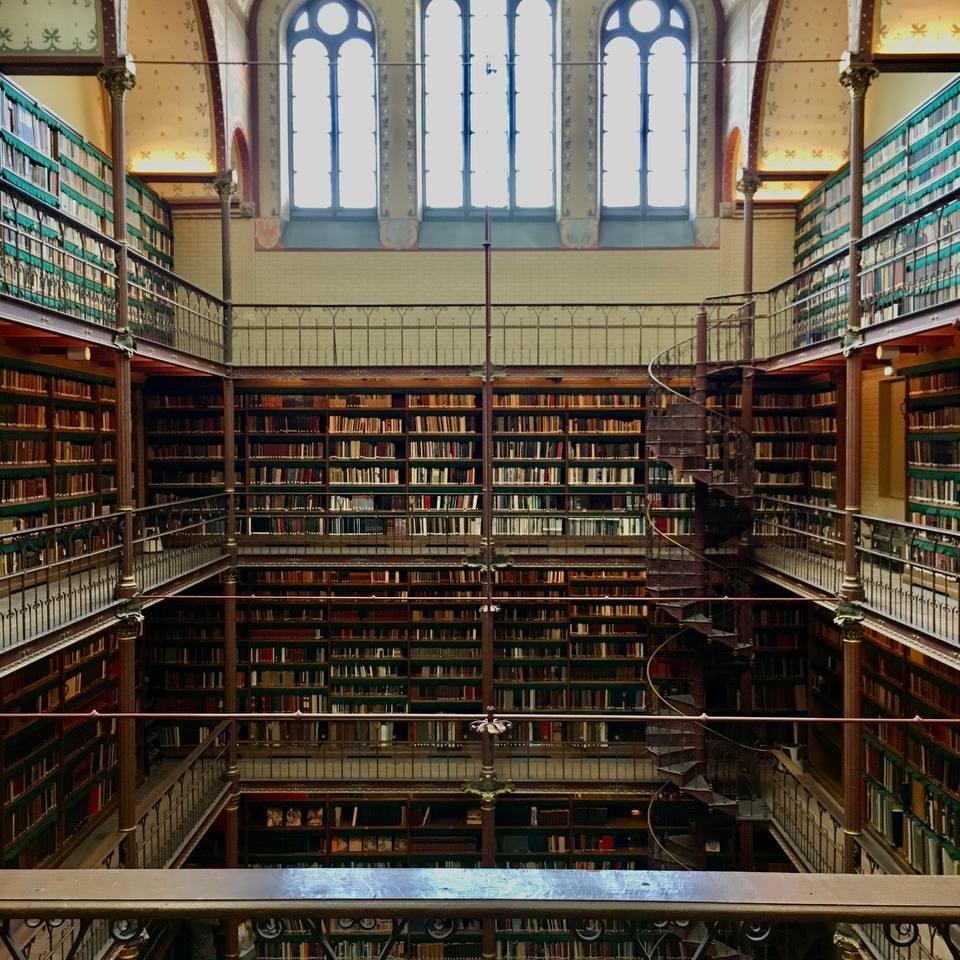 Библиотека в Rijksmuseum в Амстердаме